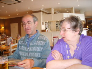 Jan en Rita in een restaurant in blankenberge